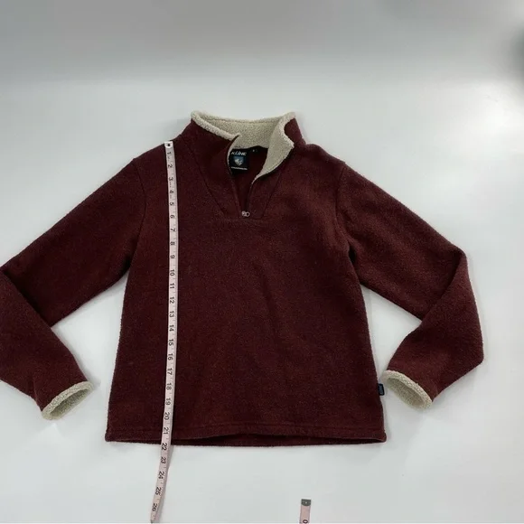 Kuhl Alfpaca pullover 1/4 jacket/sweatshirt Heathered Marled Rust Color Small - Picture 2 of 8